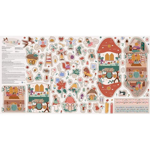 Thimbelina & the Sewing Fairies Thimbelina Felt Panel