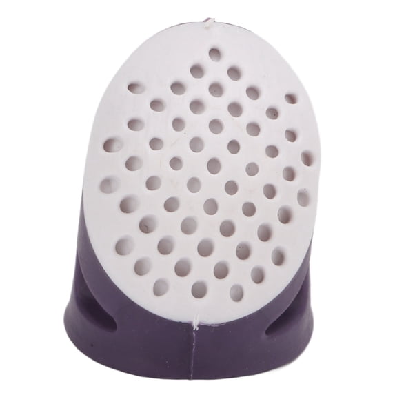 Thimble Pads, Purple Large Thimble Rubber Finger Pads Reusable For Sewing For Quilting For Handcrafting
