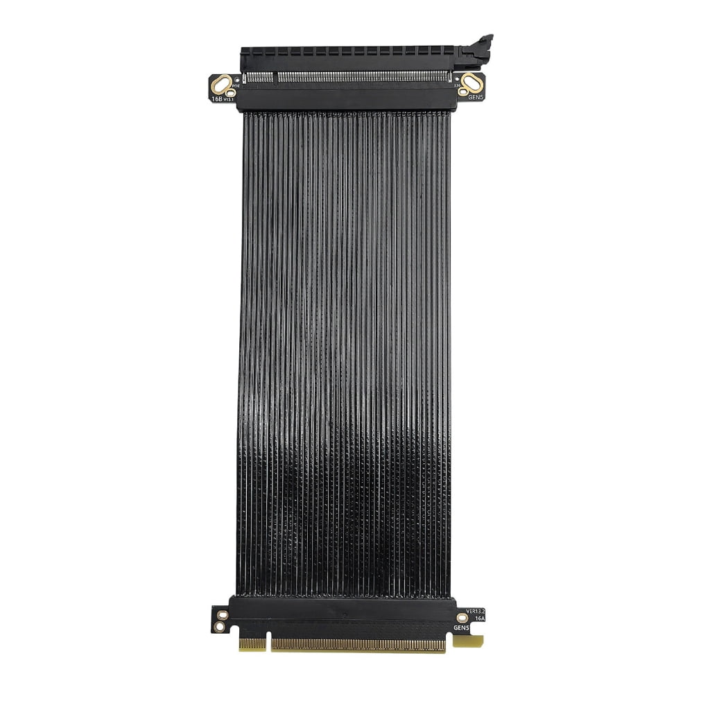 Thin 0.9mm PCIe 5.0 X16 Graphics Card Extension Ribbon Cable 180 Degree ...