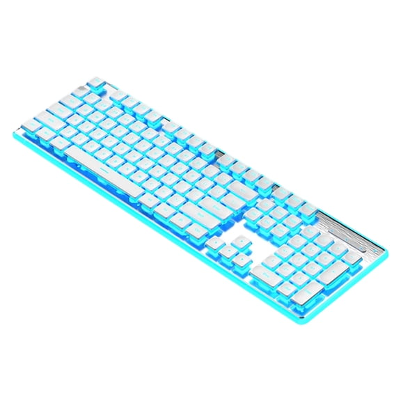 Thin 104Key Cord Mechanical Keyboards Silents Operations RGBs Backlit IPX4 Waterproof For Computer Use