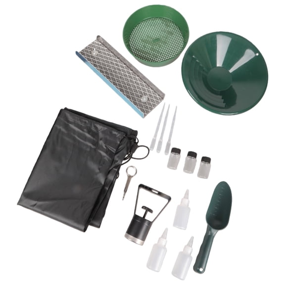 Thin 12 Foot Sluice Box Set Including Storage Bag For Gold Hunters