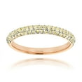 thumbnail image 1 of Thin 14K Womens Yellow 0.7 Ctw Natural Diamond Band For Her (Rose Gold Size 7.5), 1 of 1