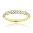 thumbnail image 1 of Thin 14K Womens Yellow 0.7 Ctw Natural Diamond Band For Her (Yellow Gold Size 4.5), 1 of 3