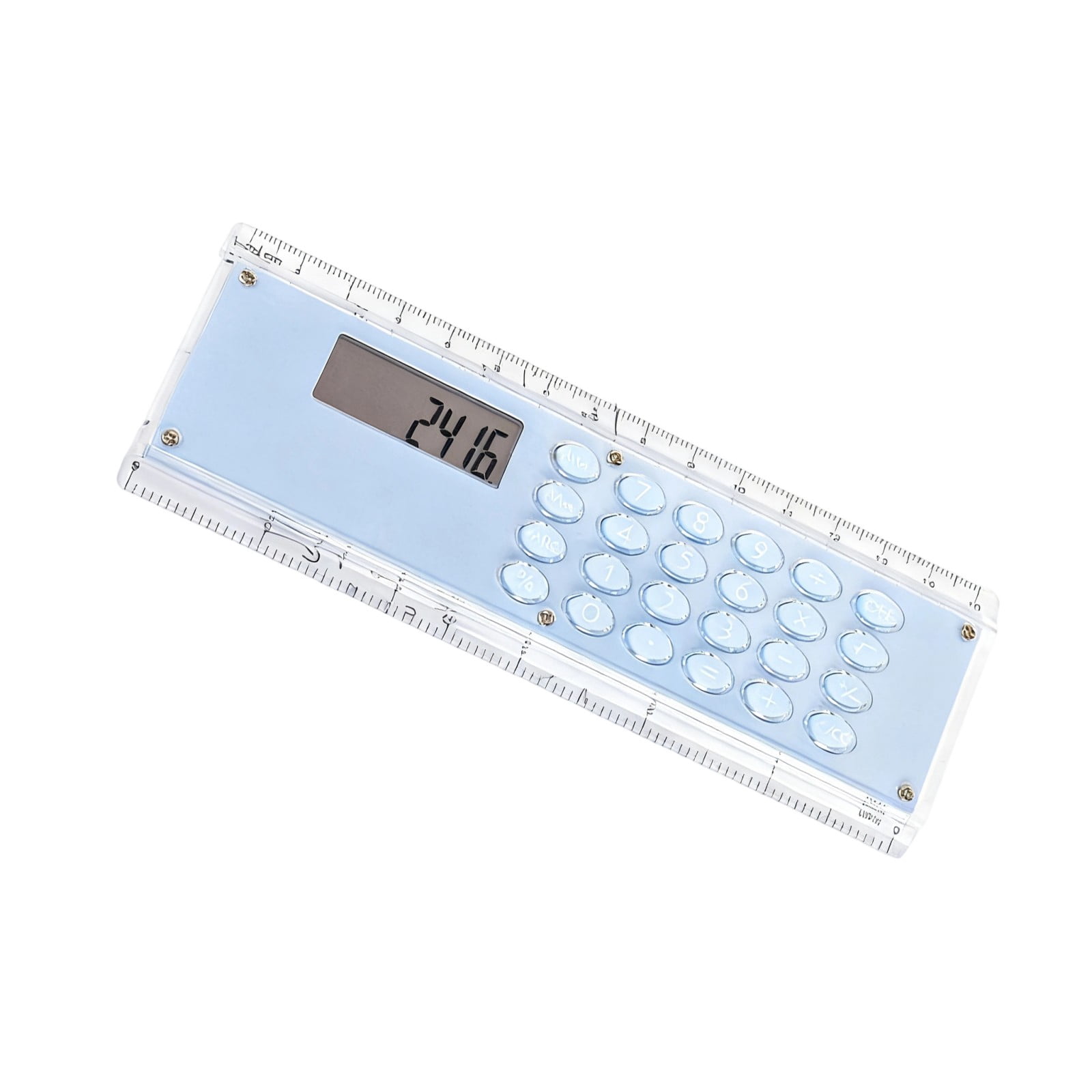 Thin Meter Ruler Thin 15cm Double Measurement Scale Ruler With Electronic Calculator ...