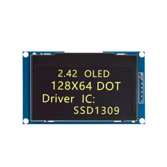 Thin 2.42Inch Display Module SPI/IIC Interfaces Emitting Technology High Resolution Graphics