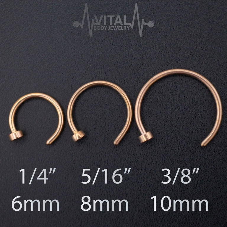 Thin surgical hotsell steel nose ring