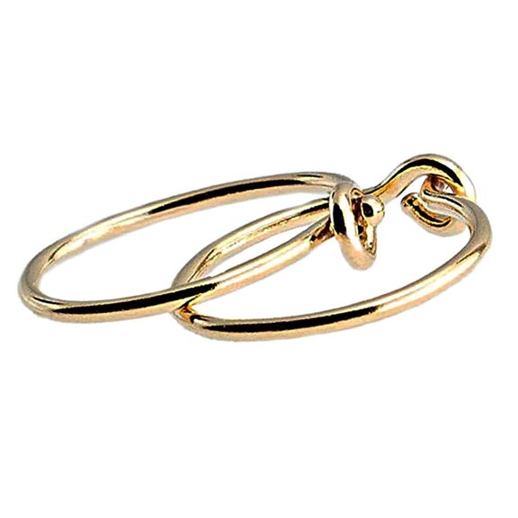 Thin 8mm Huggie Hoop Piercing Earrings Cartilage 14K Gold Filled for Small and Thin Earlobes (8mm 21 gauge / Round Smooth)