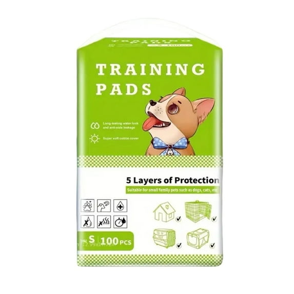 Thin Absorbent Disposable Dog Training Urine Pad, Leak-Proof For Small Medium Large Dogs, S Size 33*45Cm 100Pcs