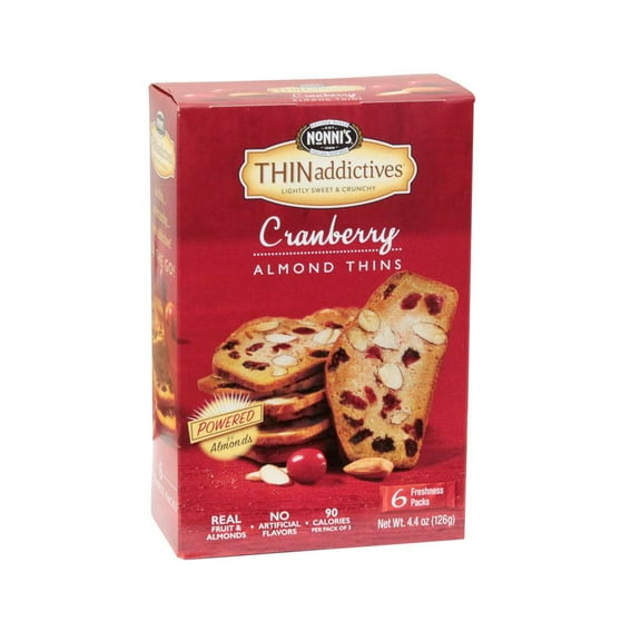 Thin Addictives, Cranberry Almond, 4.4oz, (36count)