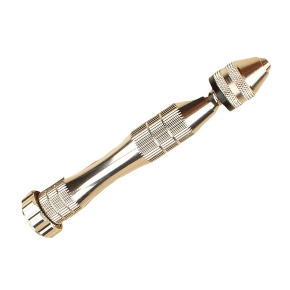 Thin Aluminum Alloy Hand Drill Set For Wood Polystyrene Golden And Bone Engraving