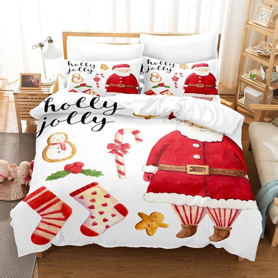 Thin Bed Twin Full Bed Double Single for 3pcs Set Bedding Cover Duvet Size king Set Cover Quilt Christmas