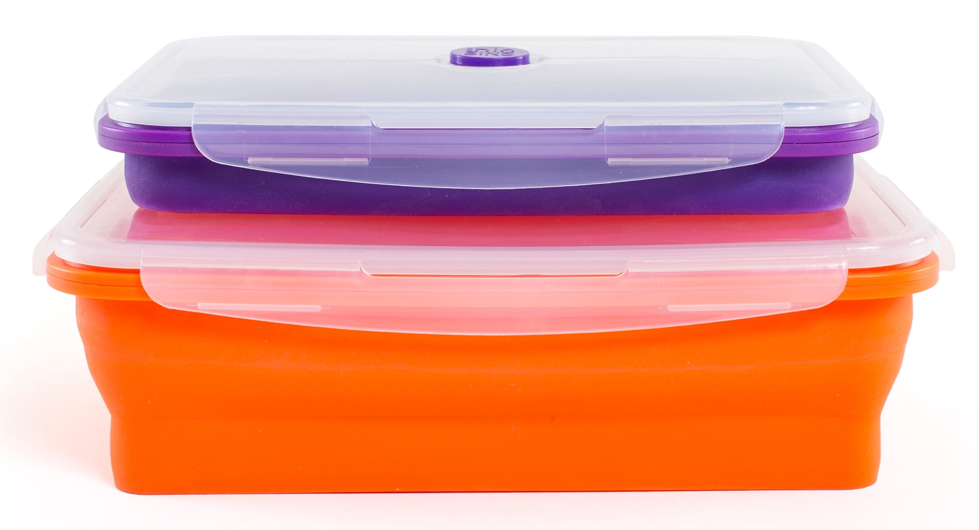 Kitchen + Home, Thin Bins Collapsible Containers, XL Purple and Orange ...