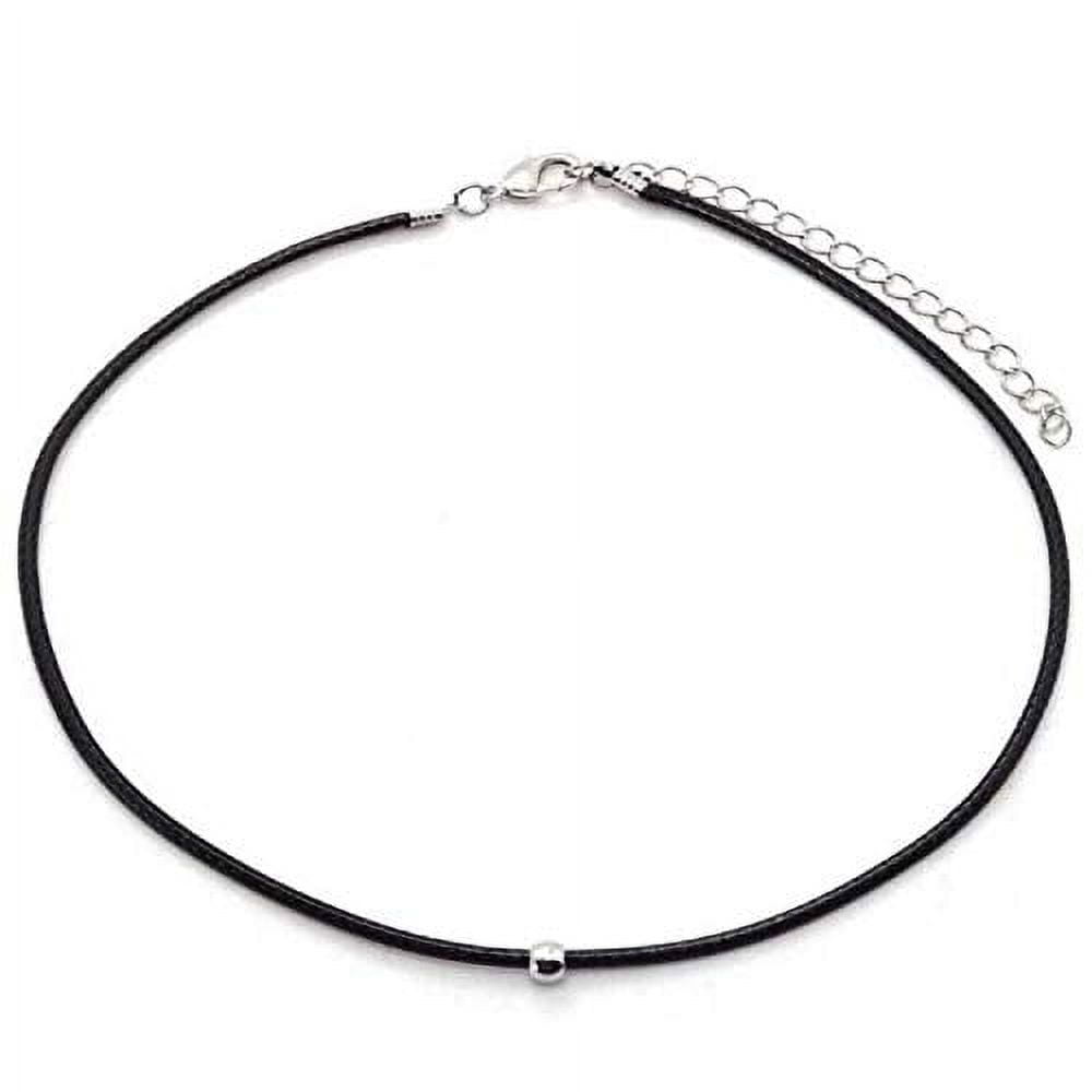 Thin black hot sale choker necklace