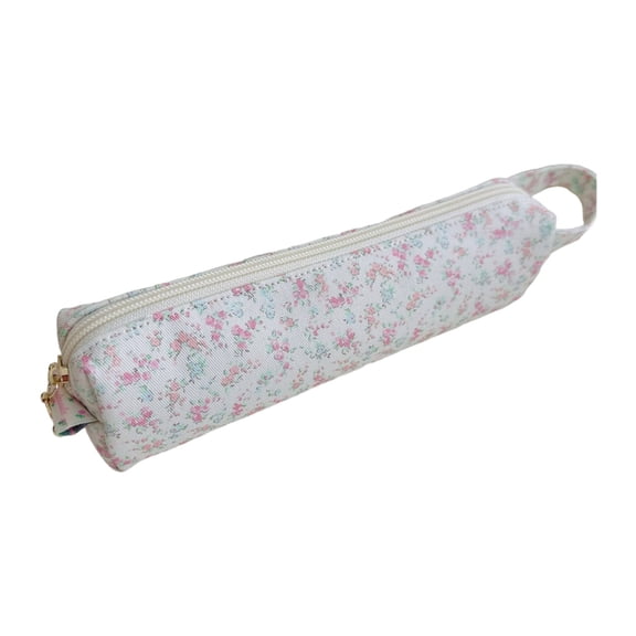 Thin Blossomy Decorated Pen Case Office Supply Storage For Specialists Students