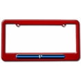 thumbnail image 1 of Thin Blue Line 1 One Asterisk, Police License Plate Tag Frame, Multiple Colors, 1 of 1