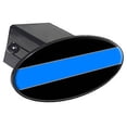 thumbnail image 1 of Thin Blue Line 2" Oval Tow Trailer Hitch Cover Plug Insert, 1 of 1