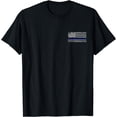 thumbnail image 1 of Thin Blue Line American Flag Police Support for Men Women T-Shirt, 1 of 4
