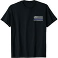thumbnail image 1 of Thin Blue Line American Flag Police Support for Men Women T-Shirt, 1 of 4