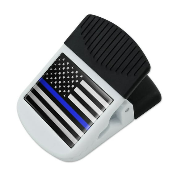 Thin Blue Line American Flag Refrigerator Fridge Magnet Magnetic Hanging Hook Note Snack Clip