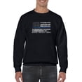 thumbnail image 1 of Thin Blue Line American Flag. Sweatshirt Men -GoatDeals Designs, Male Small, 1 of 4