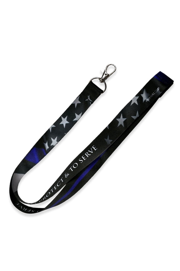 Thin Blue Line Awareness Lanyard - 5 Pack