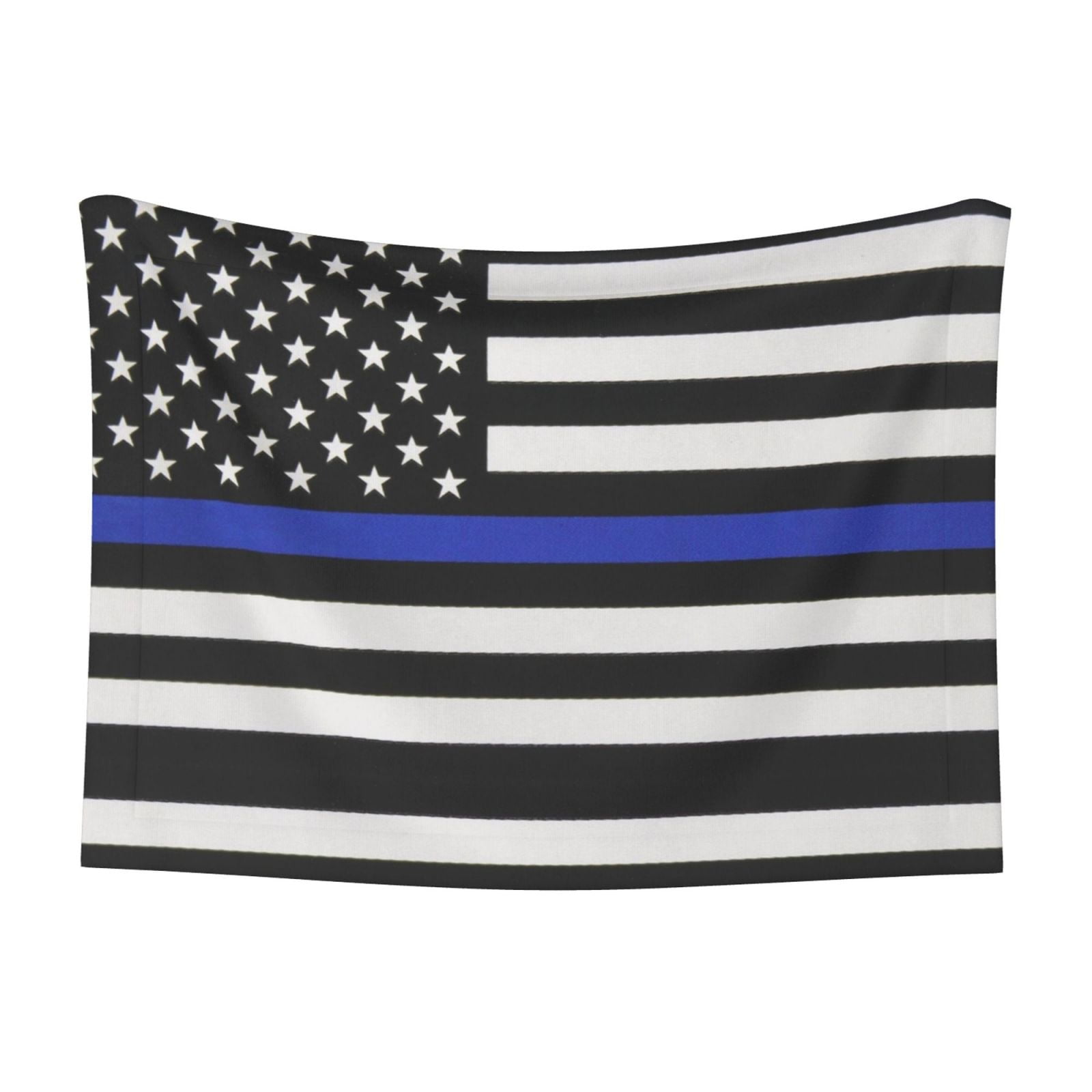 Thin Blue Line Flag Dog Blanket Soft Warm Flannel Cat Blanket Great Pet Throw for Cats Puppy Small Medium Large Dog