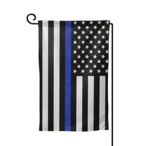 Thin Blue Line Flag Garden Flag Double Sided Small Flag Yard Home Decorative Flags Banner 12.5 x 18 Inch Square