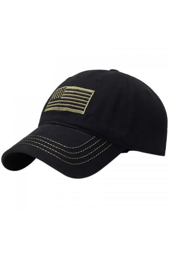 Thin Blue Line Flag Low Profile Cap,USA American Flag Baseball Cap, Washed Distressed Cotton Adjustable Thin Blue Line Hat