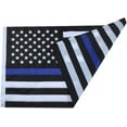 thumbnail image 1 of Samerd Thin Blue Line American Flag 3x5 FT Outdoor Heavy Duty Police Flag, Embroidered Stars, Brass Grommets, UV Protection, 1 of 5