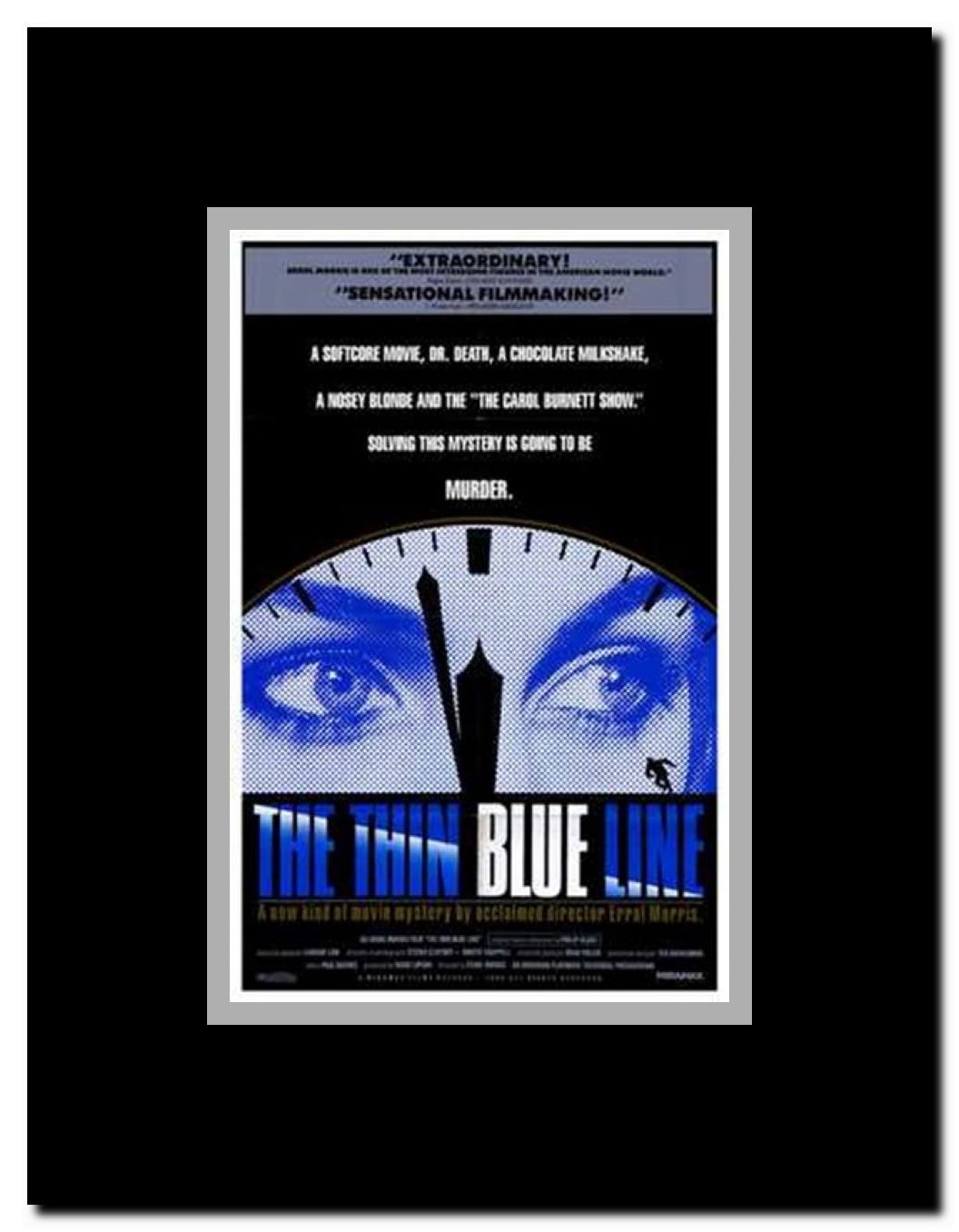 Thin Blue Line Framed Movie Poster