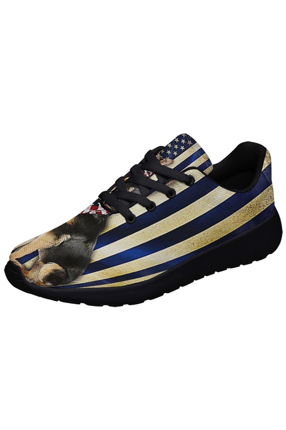Thin Blue Line German Shepherd Shoes Sneakers Black Size 10.5
