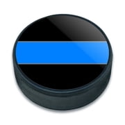 Thin Blue Line Ice Hockey Puck