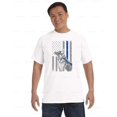 thumbnail image 1 of Thin Blue Line K9 Comfort Color T-Shirt Police Flag Sketch Support Style, Unisex, up to size 4XL, 1 of 4