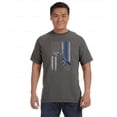 thumbnail image 1 of Thin Blue Line K9 Comfort Color T-Shirt Police Flag Sketch Support Style, Unisex, up to size 4XL, 1 of 4