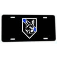 thumbnail image 1 of Thin Blue Line K9 German Shepherd Aluminum License Plate, 1 of 4