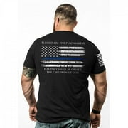 Thin Blue Line Mens T-Shirt, Black - Small