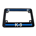 thumbnail image 1 of Thin Blue Line Paw Print - Police K9 Motorcycle License Plate Frame, 1 of 1