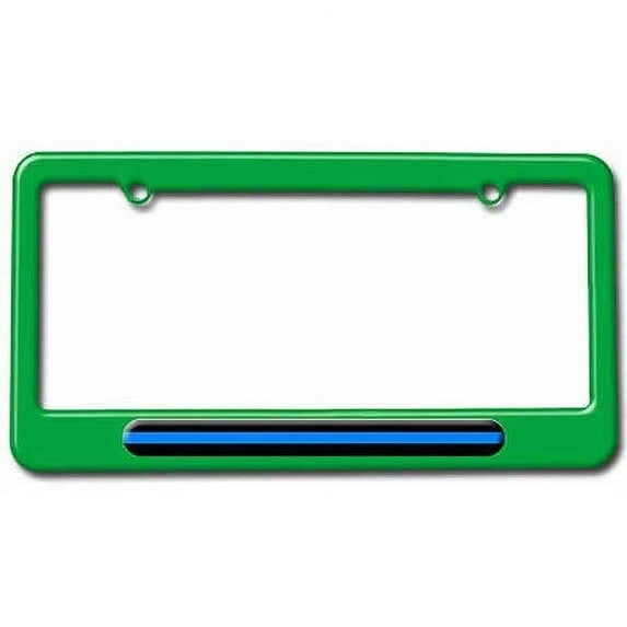 Thin Blue Line, Police License Plate Tag Frame, Multiple Colors
