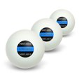thumbnail image 1 of Thin Blue Line - Sometimes Justice Just Us - Police Policemen Novelty Table Tennis Ping Pong Ball 3 Pack, 1 of 1
