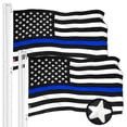thumbnail image 1 of Thin Blue Line State Flag 3x5FT 2-Pack Embroidered Polyester By G128, 1 of 8