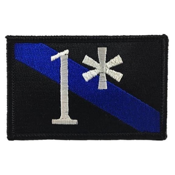 Thin Blue Line TBL-1AST-P-SEW 1 Star Asterisk Sew-On - Thin Blue Line Patches, 2 x 3 in.