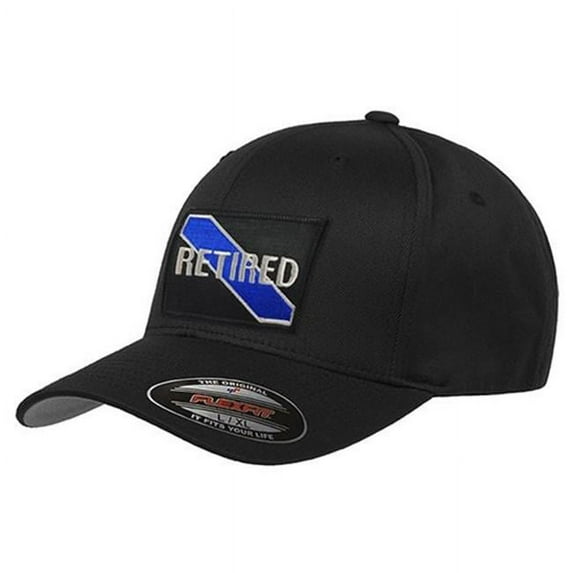 Thin Blue Line USA FlexFit Retired Hat Color: Black, Size: Large/X-Large
