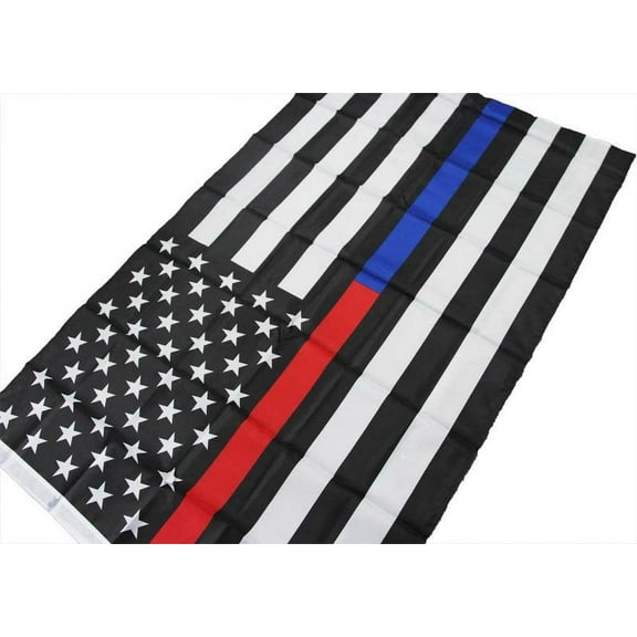 Thin Blue Red Line USA American Flag Police 3x5 Foot Law Enforcement Stars