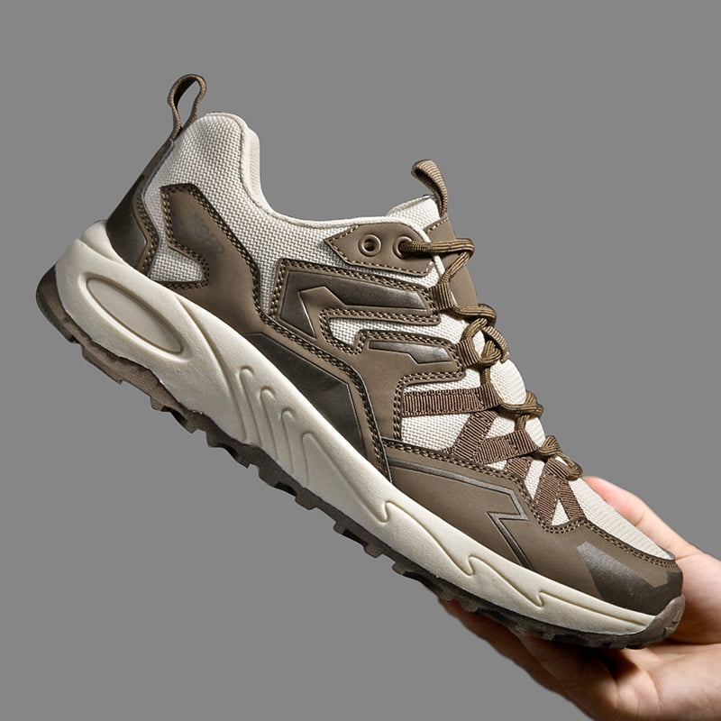 Thin Breathable Summer Men Mountain Hiking Shoes Non Slip Wear Resistant Outdoor Sneakers Ultra Light Shock Absorbing Comfort Footwear for Outdoor Camping Climbing Trip