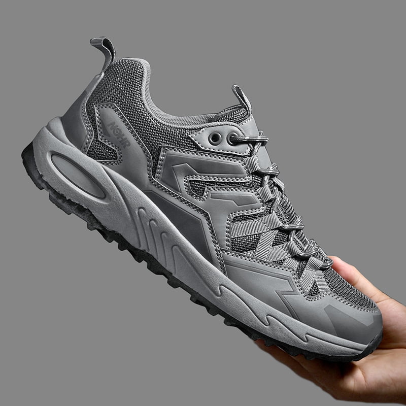 Thin Breathable Summer Men Mountain Hiking Shoes Non Slip Wear Resistant Outdoor Sneakers Ultra Light Shock Absorbing Comfort Footwear for Outdoor Camping Climbing Trip