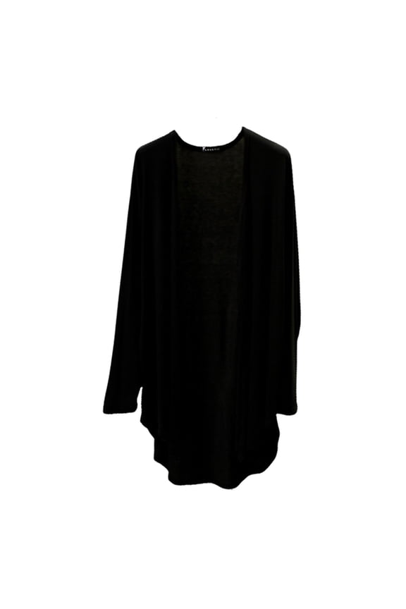 Thin Cardigans for Women Lightweight, Yigetop Large Size Cardigan Summer Long Sleeve Spring Loose Air Conditioning Top Long Sheer Cardigan Black XL