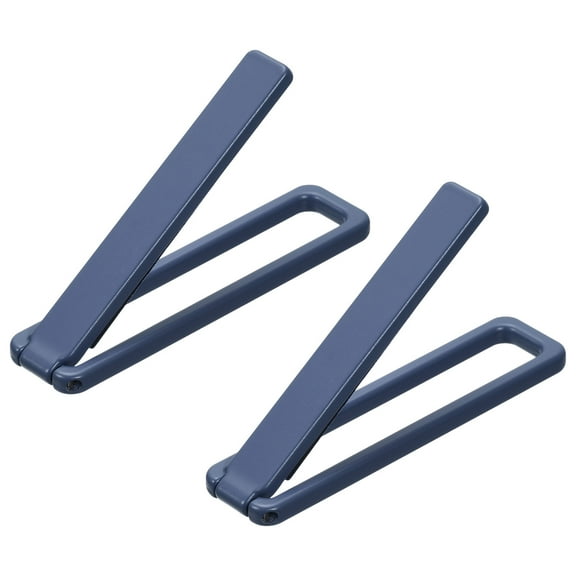 Thin Cell Phone Kickstand, 2Pack Horizontal Vertical Folding Phone Stand Blue