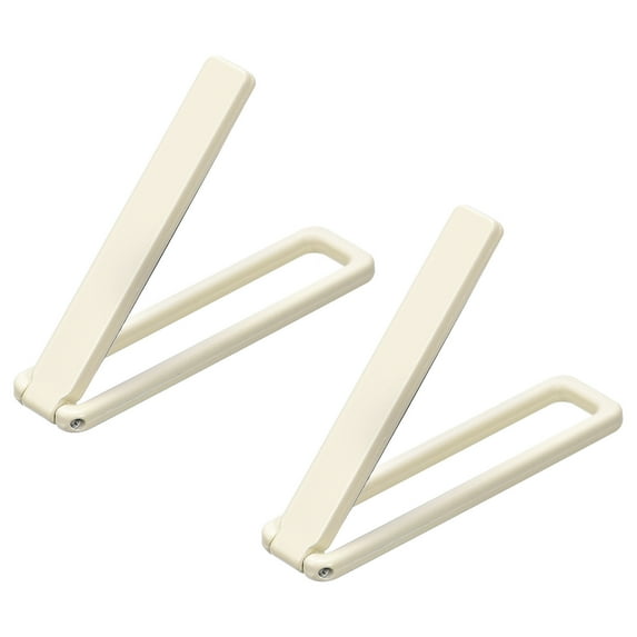 Thin Cell Phone Kickstand, 2Pack Horizontal Vertical Folding Phone Stand White