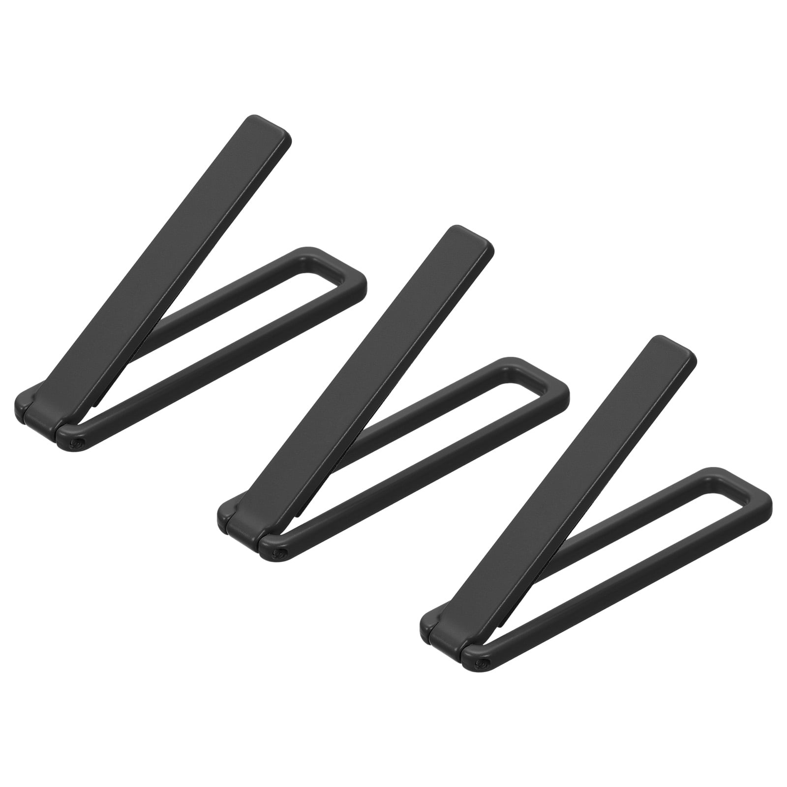 Thin Cell Phone Kickstand, 3Pack Horizontal Vertical Folding Phone Stand Black