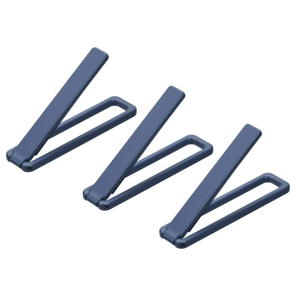 Thin Cell Phone Kickstand, 3Pack Horizontal Vertical Folding Phone Stand Blue